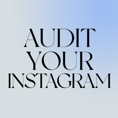 Instagram Audit + PDF Strategy Plan
