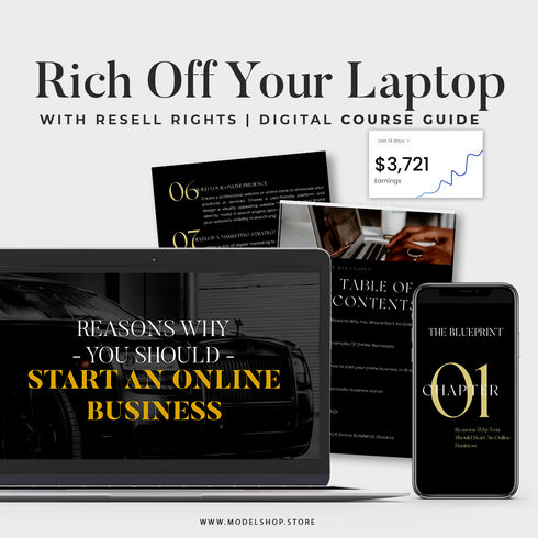 Rich Off Your Laptop Course ebook w/ MRR