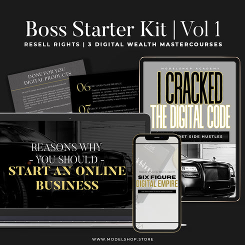 Digital Wealth Starter Kit Bundle | 3 Resell Courses