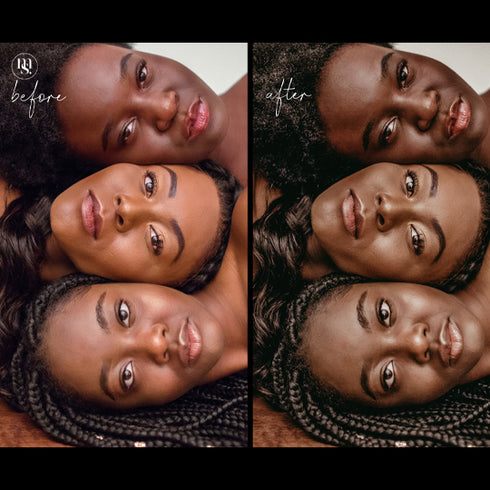 Melanin v1 Lightroom Mobile Presets, Best Influencer Brown Skin